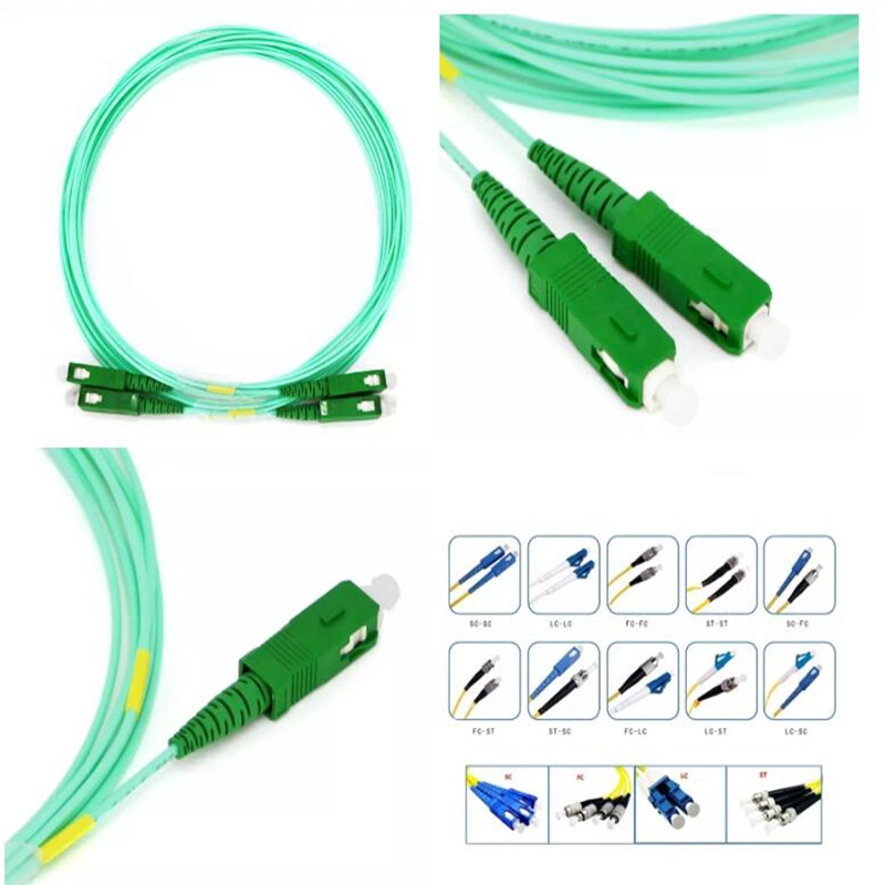Special Type Fiber Optic Patch Cable Sc/APC-Sc/APC Sm Simplex G657A2 1.6mm Aqua LSZH Fiber Optical Patch Cords