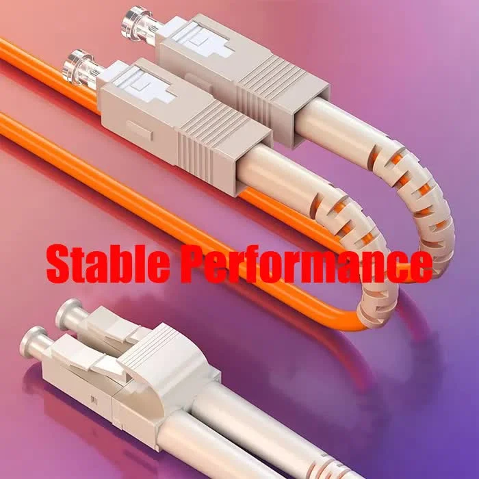 Fiber Optic Optical Patch Cord Cable Jumper Om3 Om4 8-24 Cores Mmf Connector MPO/Upc-LC/Upc