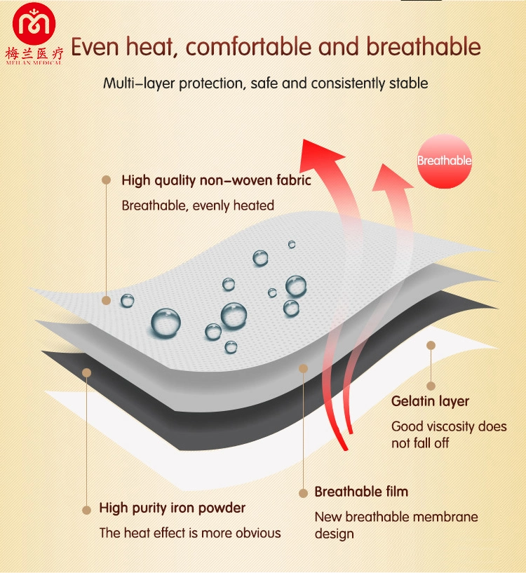 Health &amp; Medical Carbon Fiber Pocket Size Disposable Self Heating Patch
