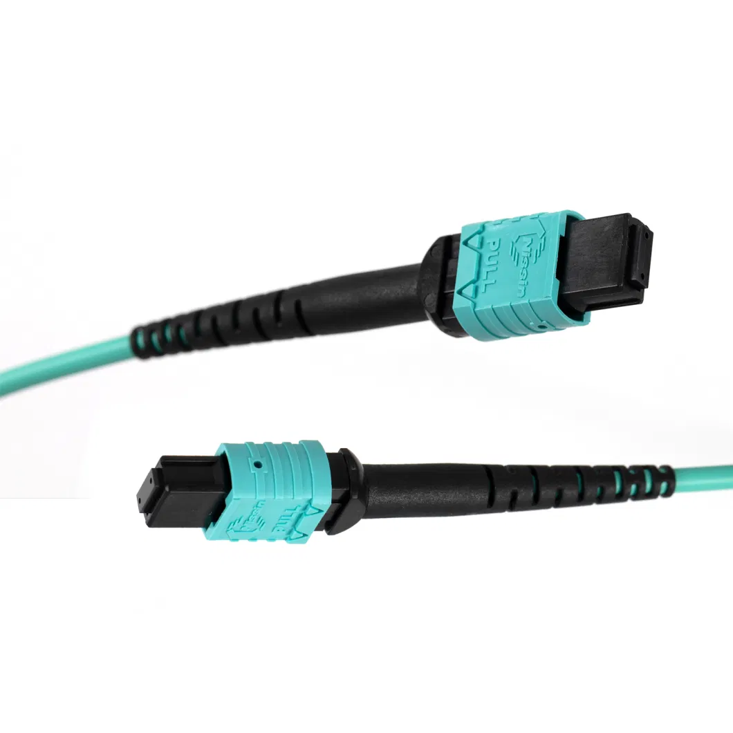 MTP Compatible Om3 MPO to MPO Optic Fiber Cable for Qsfp+Transceivers 5g Communications Type B