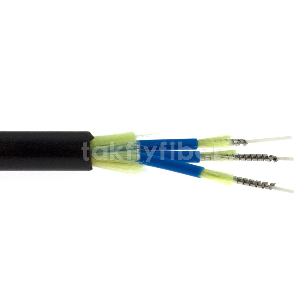 FTTH Indoor Single Core LSZH Armored Fiber Optic Cable