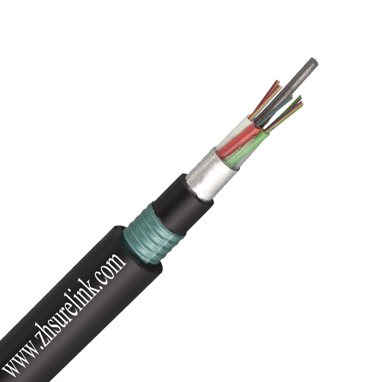 Supplier 48 Core GYTA53 Optical Fiber Cable PE Double Jacket GYTA53 Underground Optical Fiber Cable Direct Burial Optic Cable Single Mode GYTA53