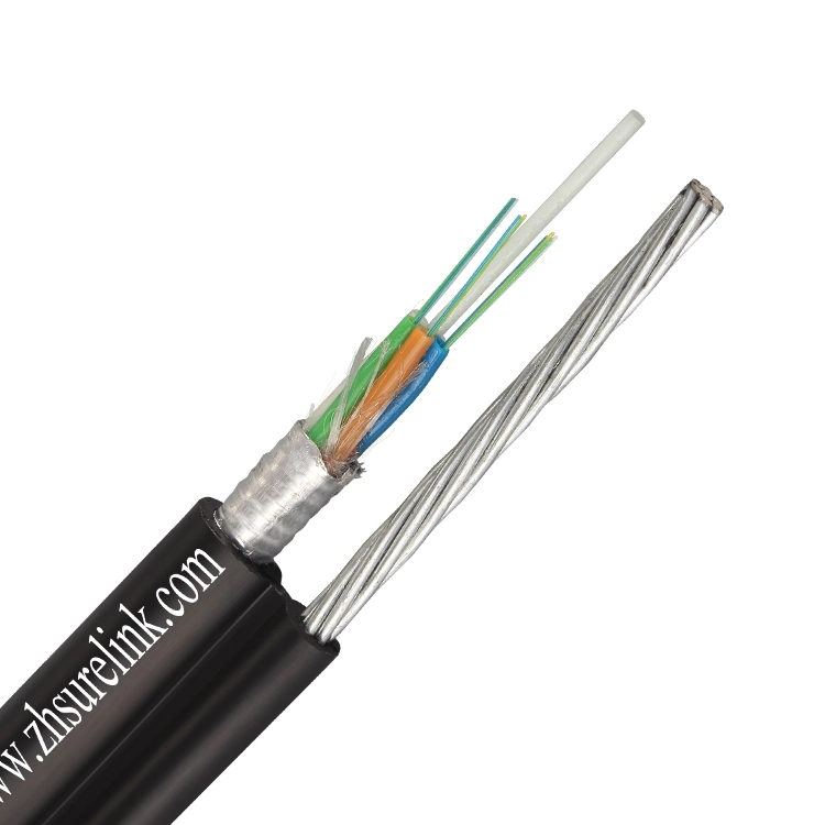 Outdoor Aerial Self-Supporting Figure8 G652D 24core 48core Armoured Fiber Cable with Steel Wire GYTC8S Fibre Optic Cable