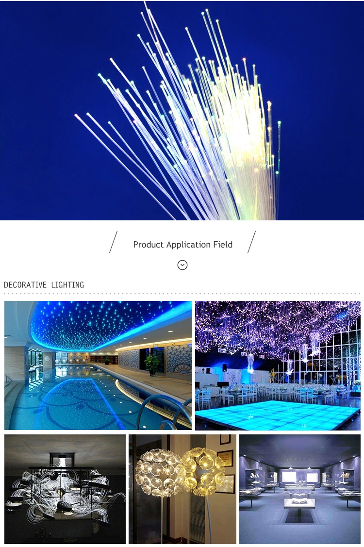 Flexible and Durable End Glow Optical Fiber for Decorative Lighting