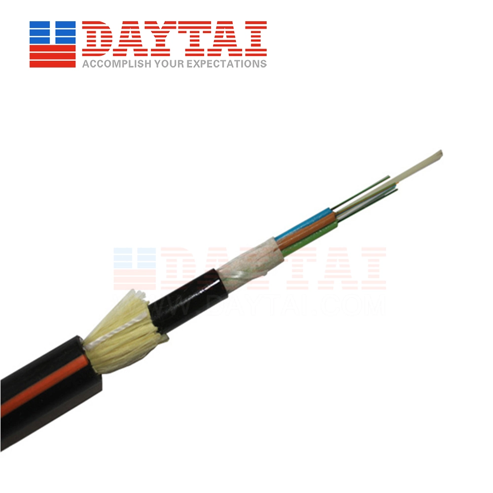 Customized Outdoor 24 48 72 96 Core ADSS Fiber Optic Cable