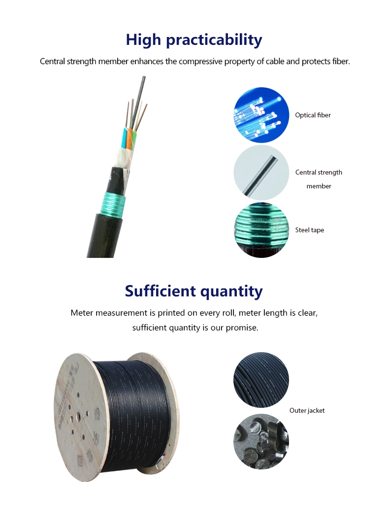 GYTY53 Direct Burial Cst Armored Fiber Optic Cable