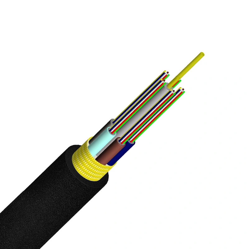 Loose Tube Metallic Type GYFTY Outdoor Fiber Cable Optic
