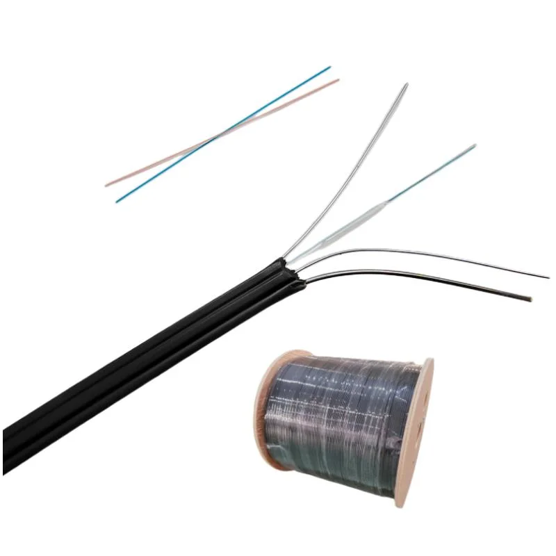 FTTH Self-Supporting Bow-Type Drop 2 Core Fiber Optical Cable