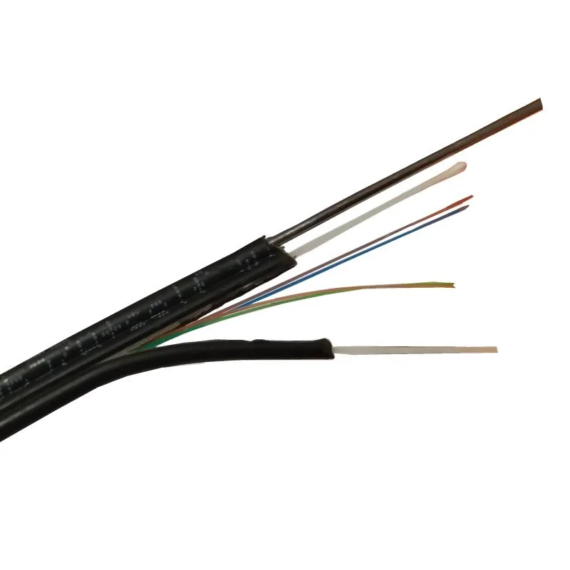 FTTH Self-Supporting Bow-Type Drop 2 Core Fiber Optical Cable