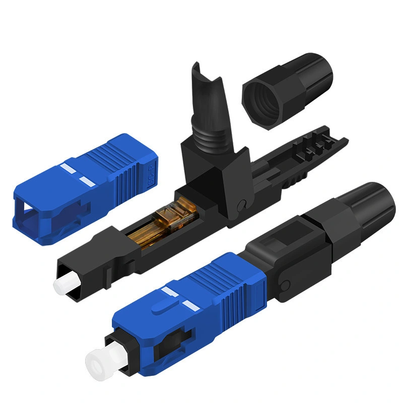 China Manufacturer Fiber Optical Sc/upc Sc/apc Drop Wire Fast Quick Connector For Covered Optical Cable