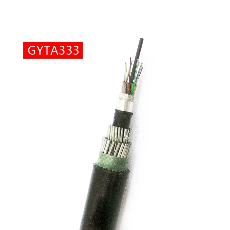 Double Layer Steel Wire Armor Submarine Cable Optical Fiber 24 Core Outdoor