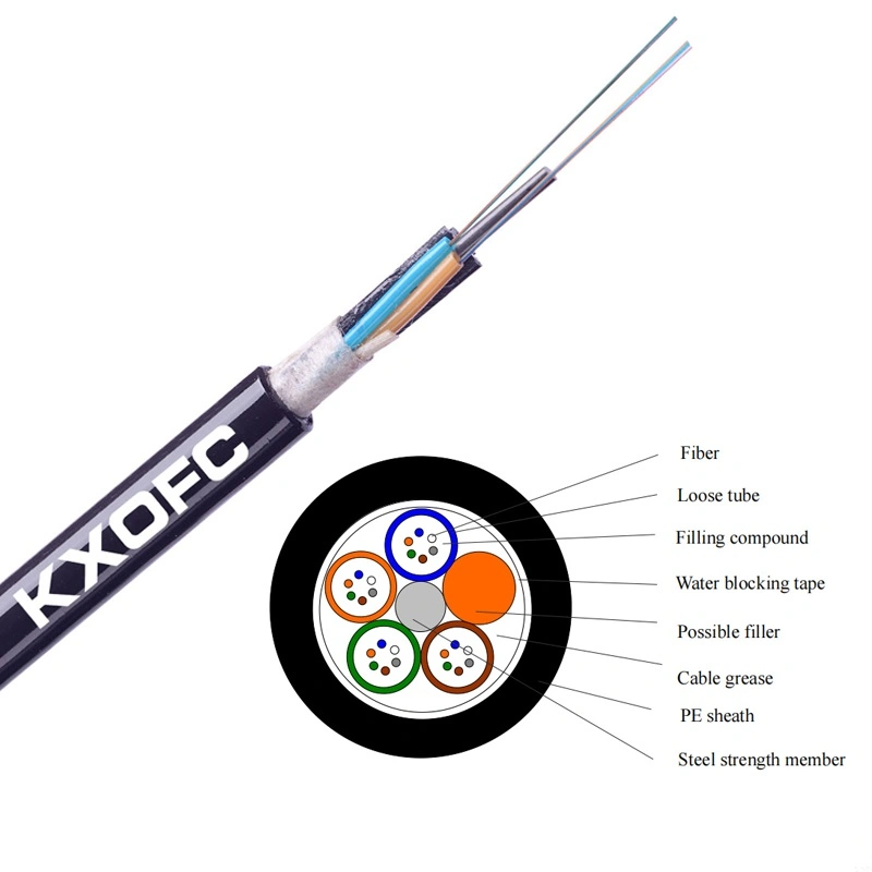 48-Core Singlemode Non-Armored Single-Jacket Stranded Loose Tube Fiber Optic Cable