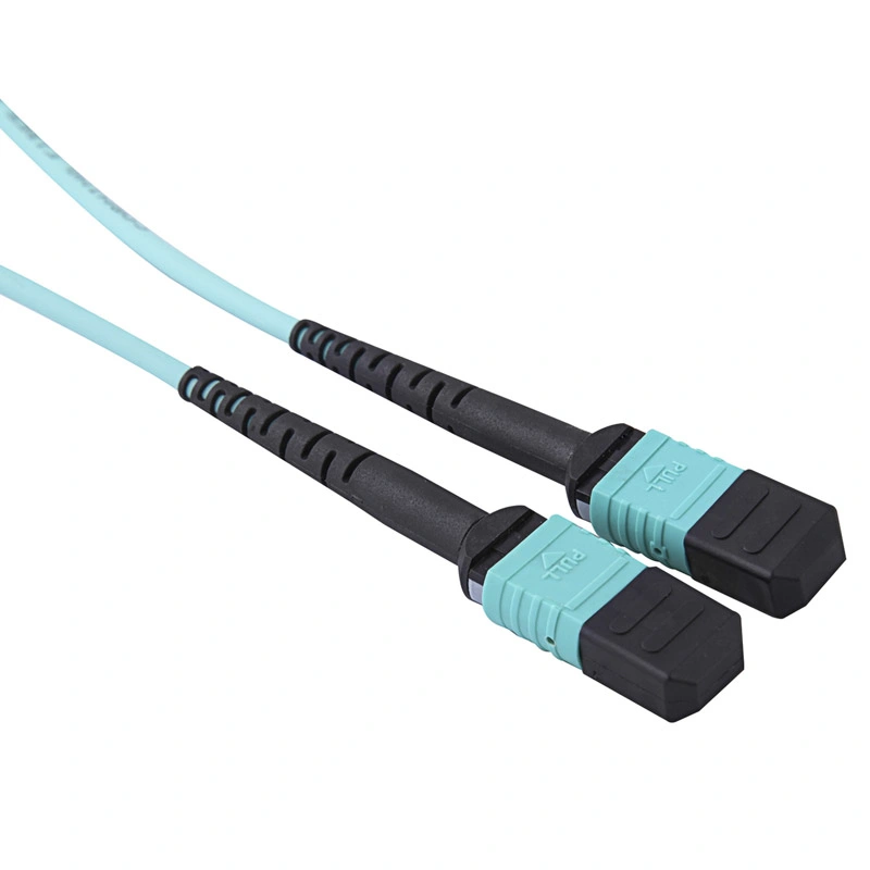 12 Colored 0.9mm Fiber Optical Cable with MPO and LC Fanout Connectors