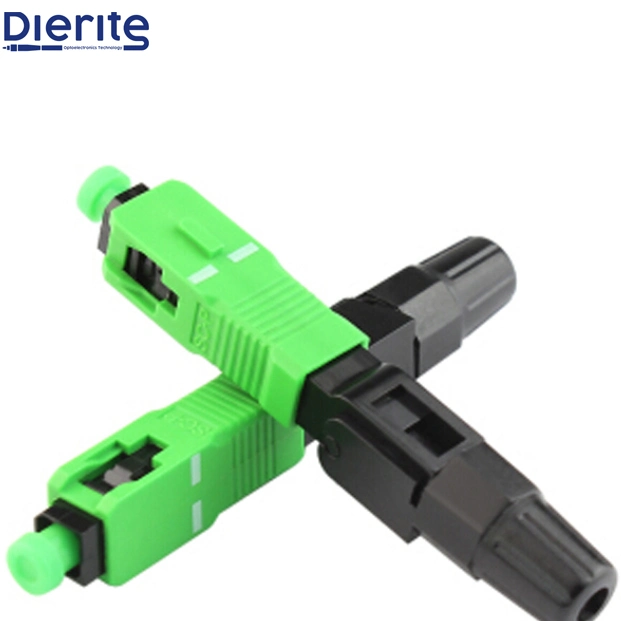 Hot Sale Sc APC Singlemode Pre-Polished Ferrule Field Assembly Fiber Optic Fast Connector for Telecommunication Networks