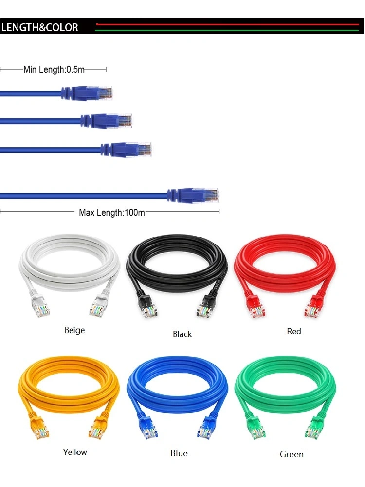 LAN Cable Cat5 Cat5e CAT6 CAT6A RJ45 Connector for Patch Cord Cable