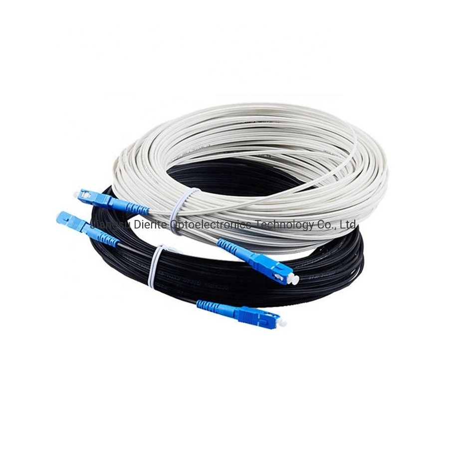 LC, Sc, St, FC Connector Type Self Supported Pre-Terminated FTTH Outdoor Sc APC Single Core Drop Optical Fiber Patch Cord