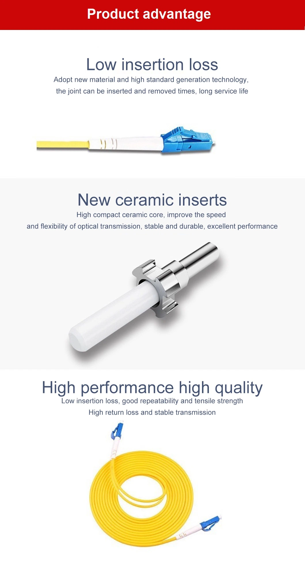 Superlink Optical Fiber Patch Cord Cable Simplex LC LC