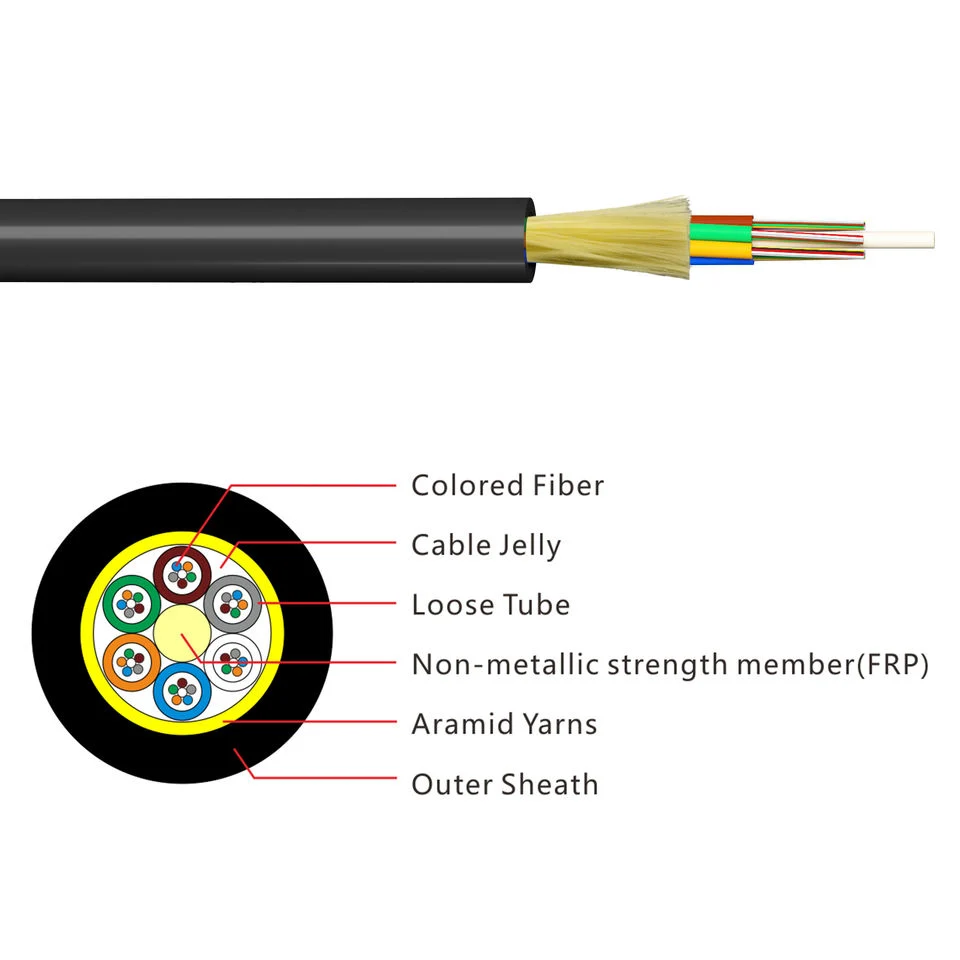 48-Core Singlemode Non-Armored Single-Jacket Stranded Loose Tube Fiber Optic Cable