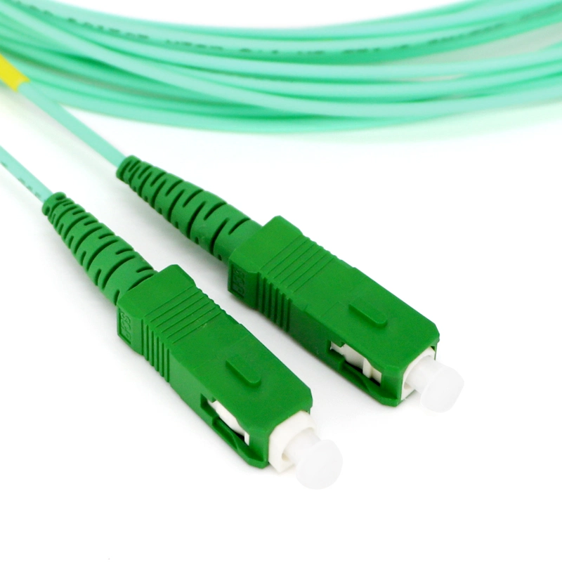 Special Type Fiber Optic Patch Cable Sc/APC-Sc/APC Sm Simplex G657A2 1.6mm Aqua LSZH Fiber Optical Patch Cords