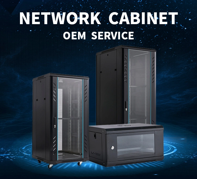 19 Inch 6u Glass/Mesh Door Wall Mount Network Cabinet for Home/Office/CCTV System/Data Room Center/Network Switches/Fiber Optic Equipment/ Communication Cables