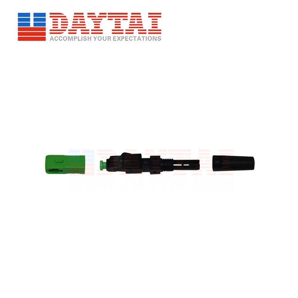 Single Mode FTTH Drop Cable Fiber Optic Sc/APC Fast Connector