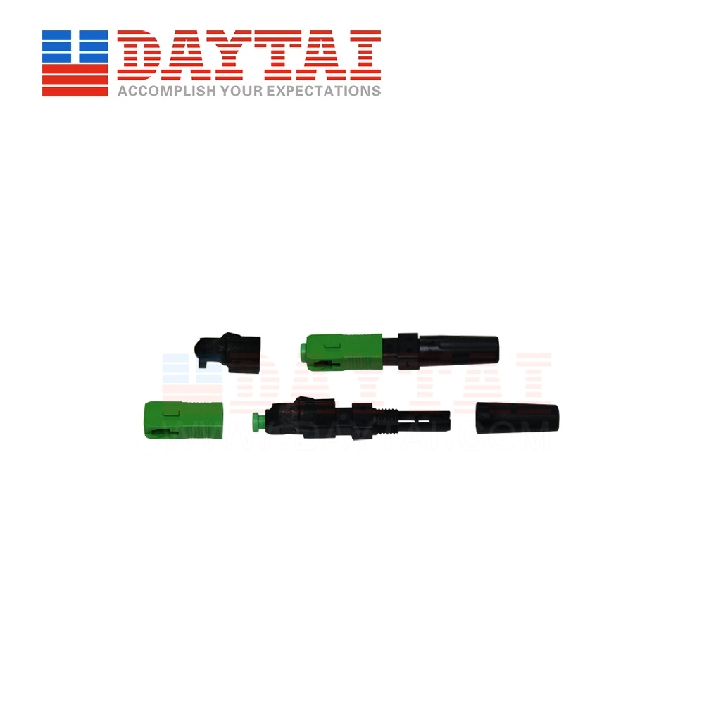 Single Mode FTTH Drop Cable Fiber Optic Sc/APC Fast Connector