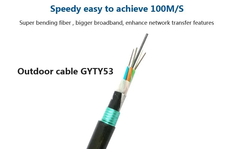 China Factory OEM Armored GYTY53 High Quality Fiber Optical Cable