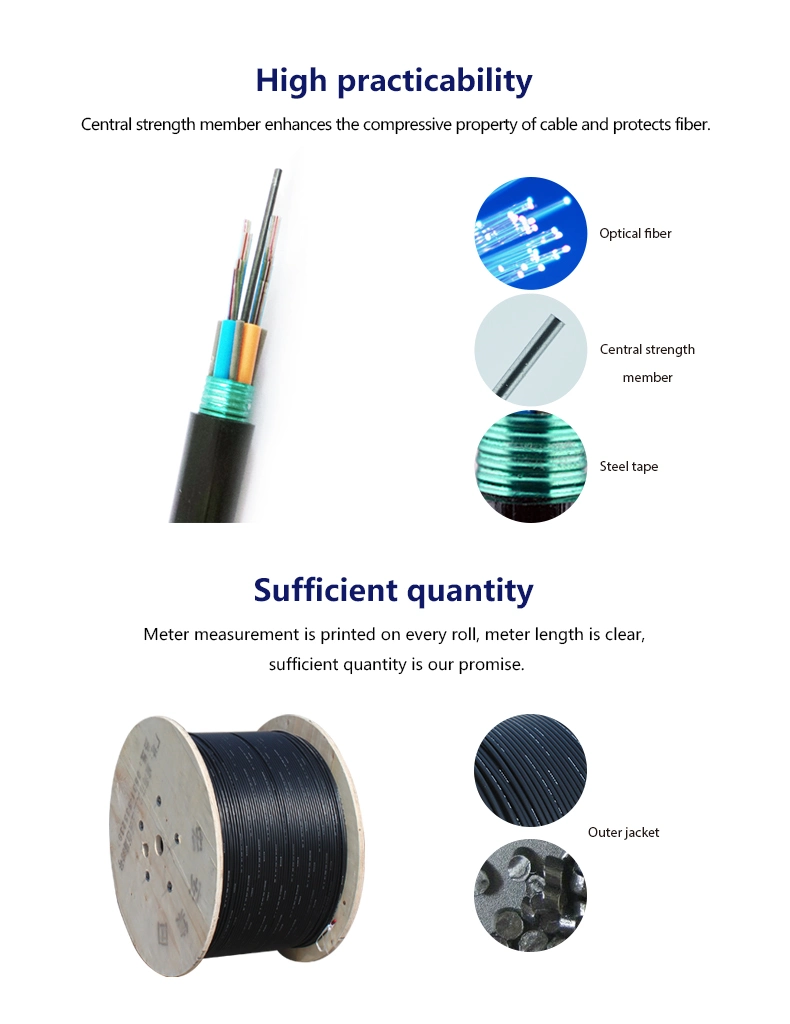 Ribbon Type Outdoor Single Mode Fiber Optic Cable Gydts