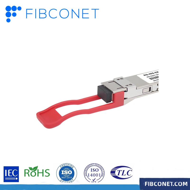 40GB/S 40km Qsfp+ Transceiver Hot Pluggable, Duplex LC Connector, Singlemode