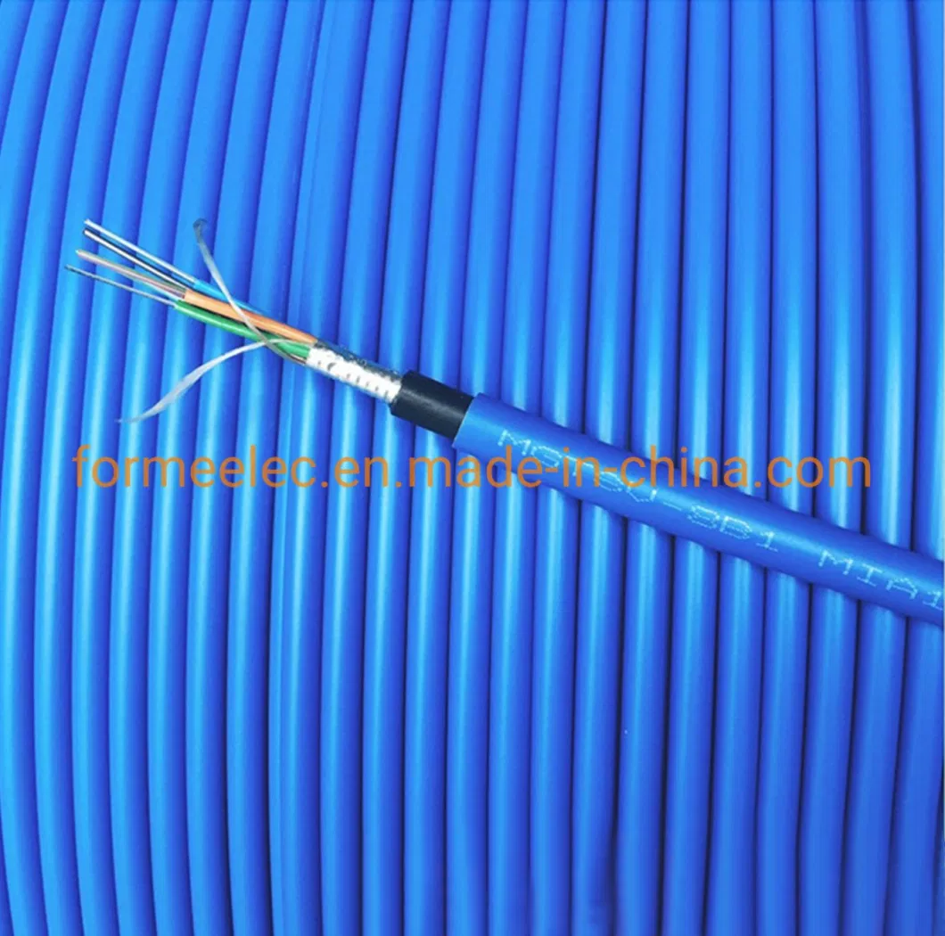 Central Tube 12 Core Mining Optical Cable Mgxtsv Flame Retardant Optical Fiber