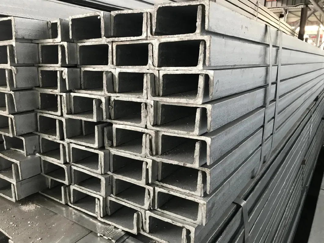 China Manufacturer Structural Steel Carbon Fiber U Channel High Quality Electrical Galvanized Steel 100*48*5.3 C Purlins Profile Steel Channel for Construction