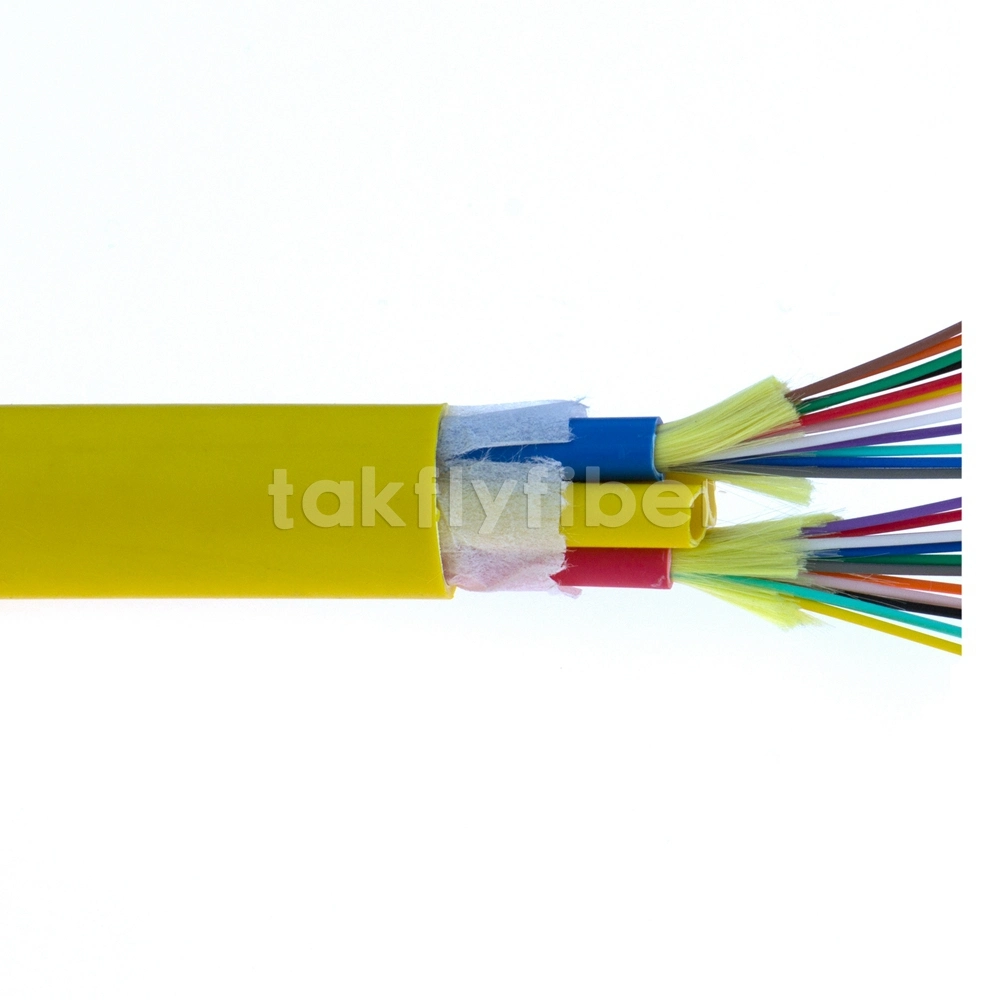 1-144 Cores Indoor Distrubution Loose Tube Fiber Optic Cable LSZH