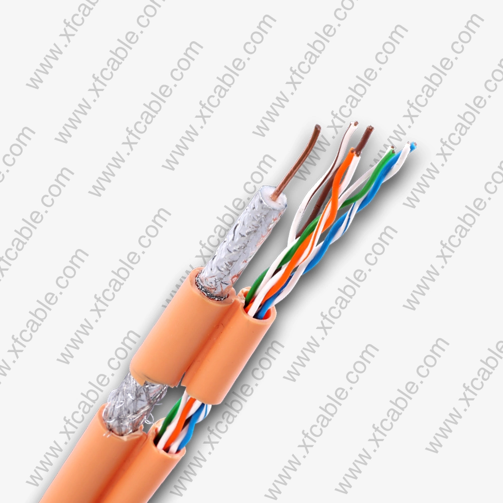 CCTV Cable Coaxial Cable 75ohm Cu RG6 with ETL RoHS CE