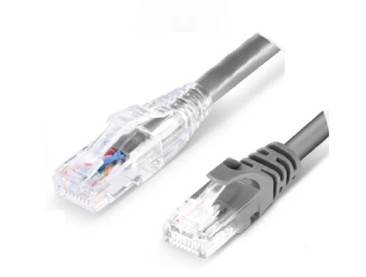 Cat5e Snagless Unshielded (UTP) PVC Cm Ethernet Network Optical Fiber Patch Cable Gray
