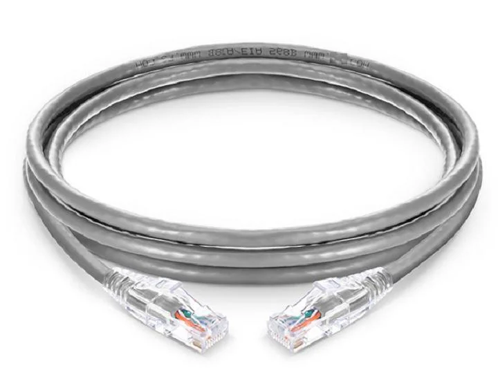 Cat5e Snagless Unshielded (UTP) PVC Cm Ethernet Network Optical Fiber Patch Cable Gray