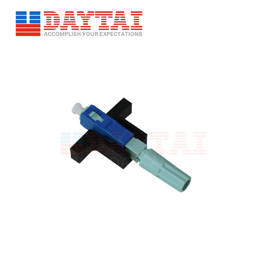 Single Mode Quick Sc Connector Sc Upc Optic Fiber Connector with T Stents