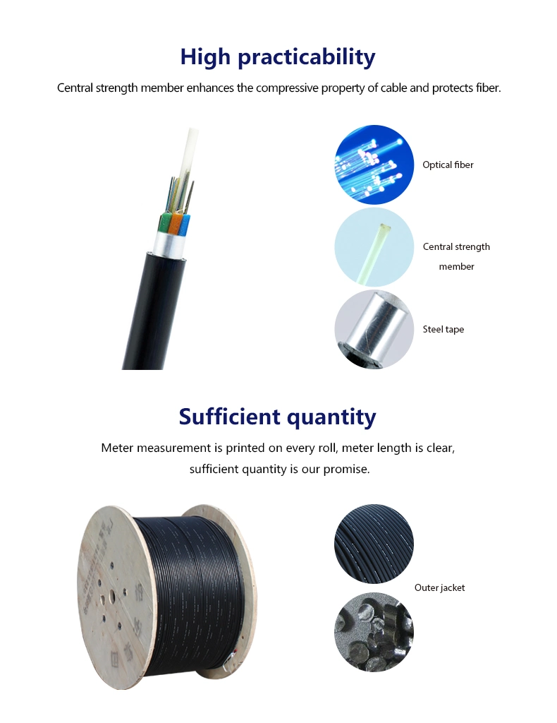 Buried or Aerial Fiber Optic Cable/Network Cable