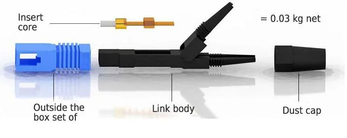 FTTH Drop Wire Cable Sc/APC Mechanical Fiber Optic Quick Fast Connector