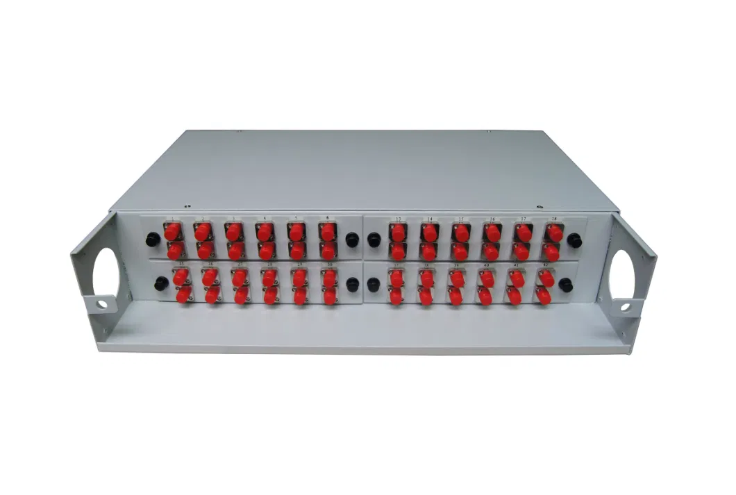 48 Port Sc/LC/St/FC Connector 19inch Fixed Rack-Mounted ODF Optical Fiber Distribution Frame Fiber Optic Patch Panel