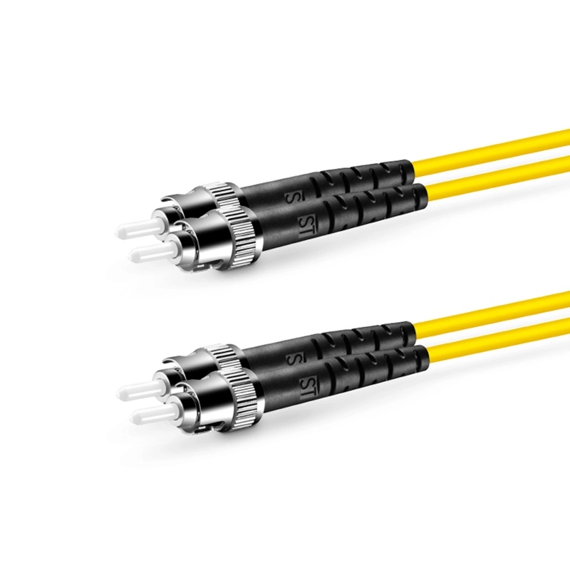 St-to-St Duplex OS2 Singlemode 2.0mm Fiber Optic Patch Cable, 3m