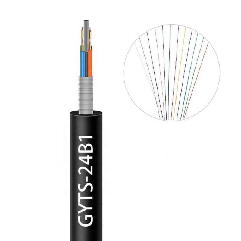 Outdoor/Indoor Sm/mm Optical G652D/G657A1 ADSS TPU Fiber Optic Drop Cable