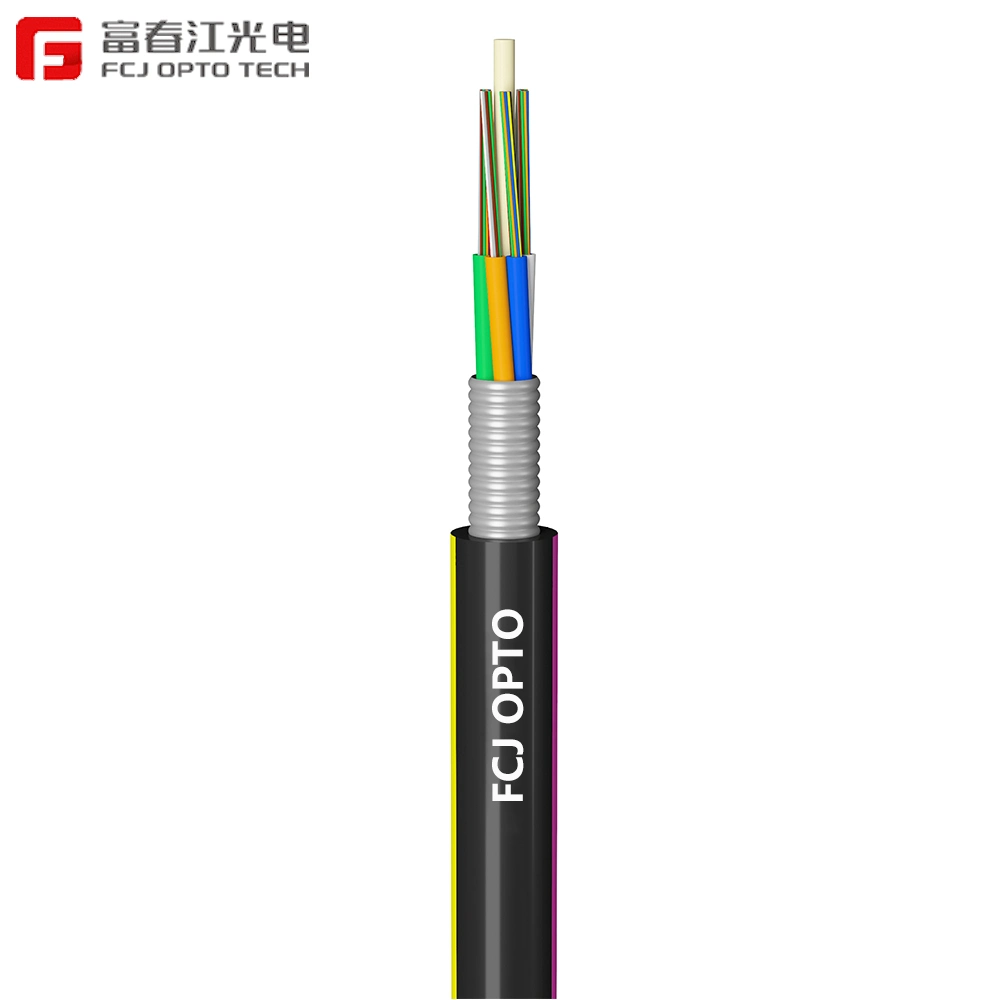 Fcj Gyxtc8s Single Mode Outdoor Armoured Cable Fiber Optical