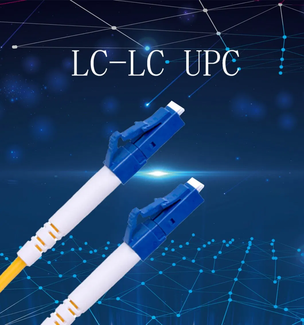FC/Sc/LC/St APC Upc Singlemode Fiber Optic Patch Cord 3m Yellow Fiber Optical Jumper Cable