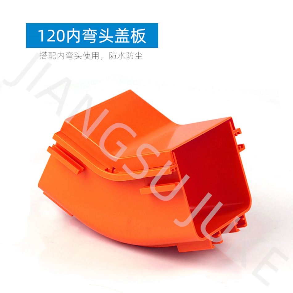 120*100 Fiber Runner Orange Optic Cable Channel