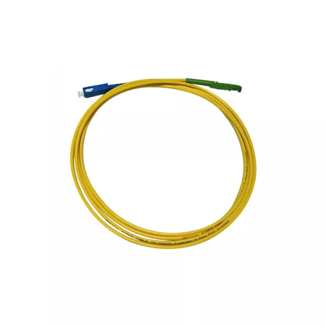 Fiber Patch Cord E2000/APC-Sc/Upc Single Mode (SM) Single Core (SX) Fiber Pigtail Jumper E2000 Fiber Optic Connector