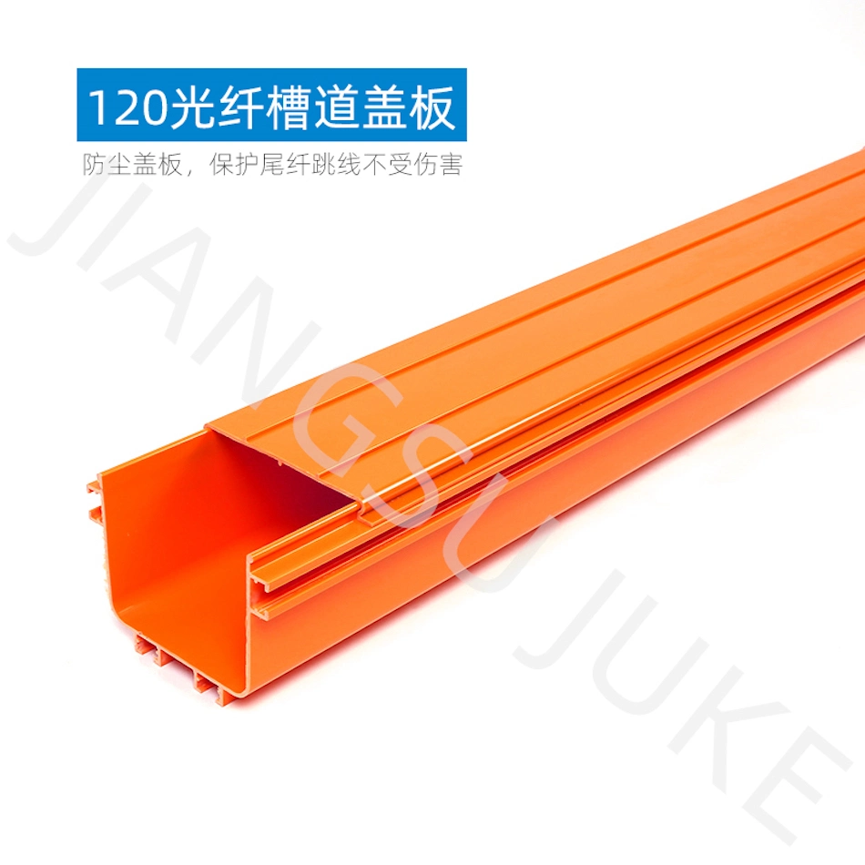 120*100 Fiber Runner Orange Optic Cable Channel