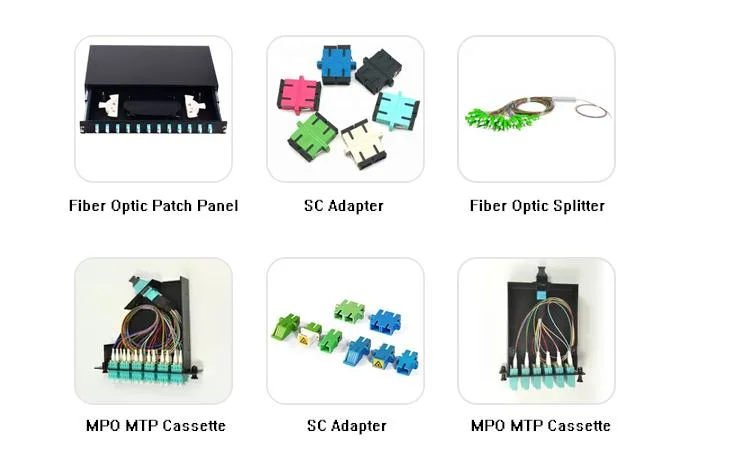 Best Price Om3 Aqua Patch Cord MPO to LC Fiber Optic Jumper