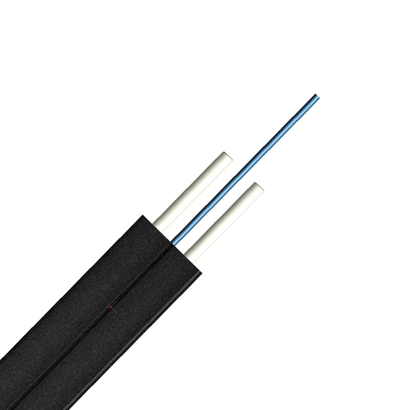 Self-Supporting FTTH Indoor Fiber Cable Optic Fiber Drop 4 Core