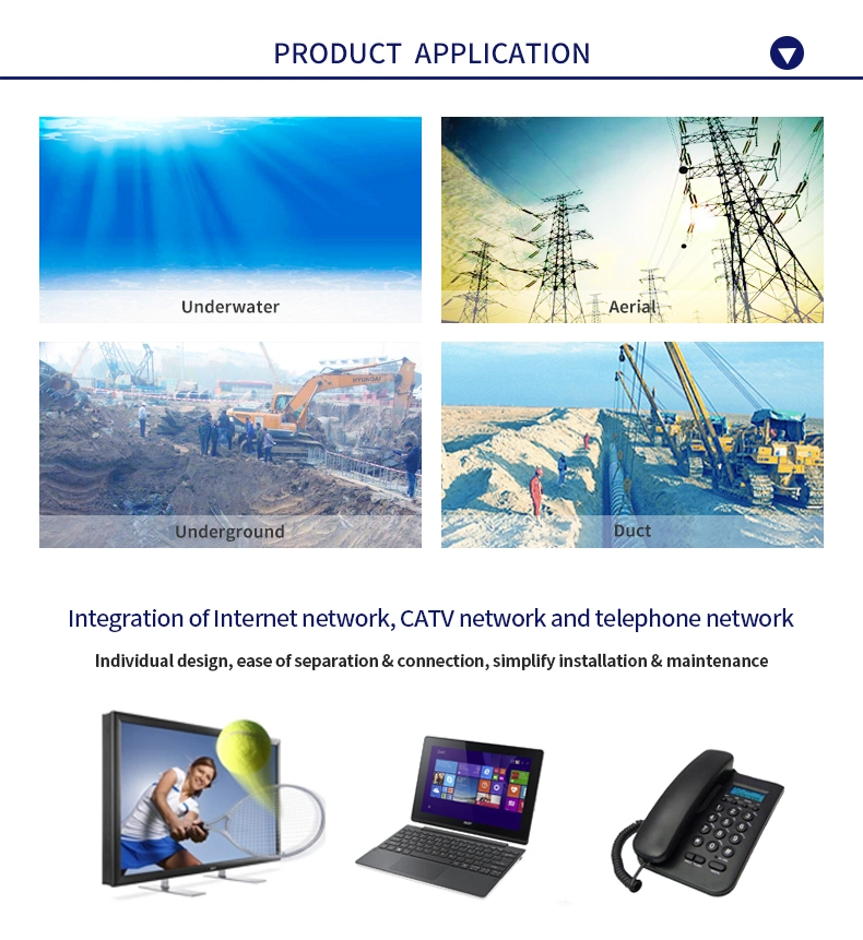 Sm/mm Optical Fiber Cable Gyfxy for CCTV