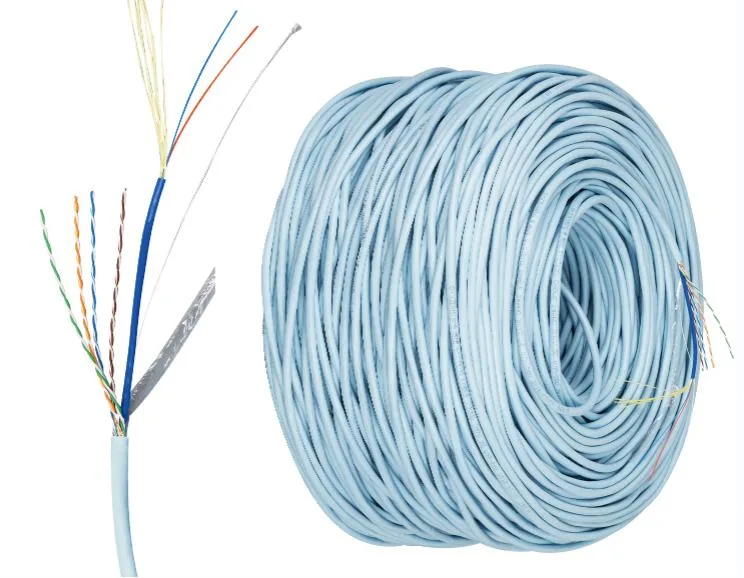 Fiber Hybrid Cable Composite Oxygen-Free Copper Network Cable